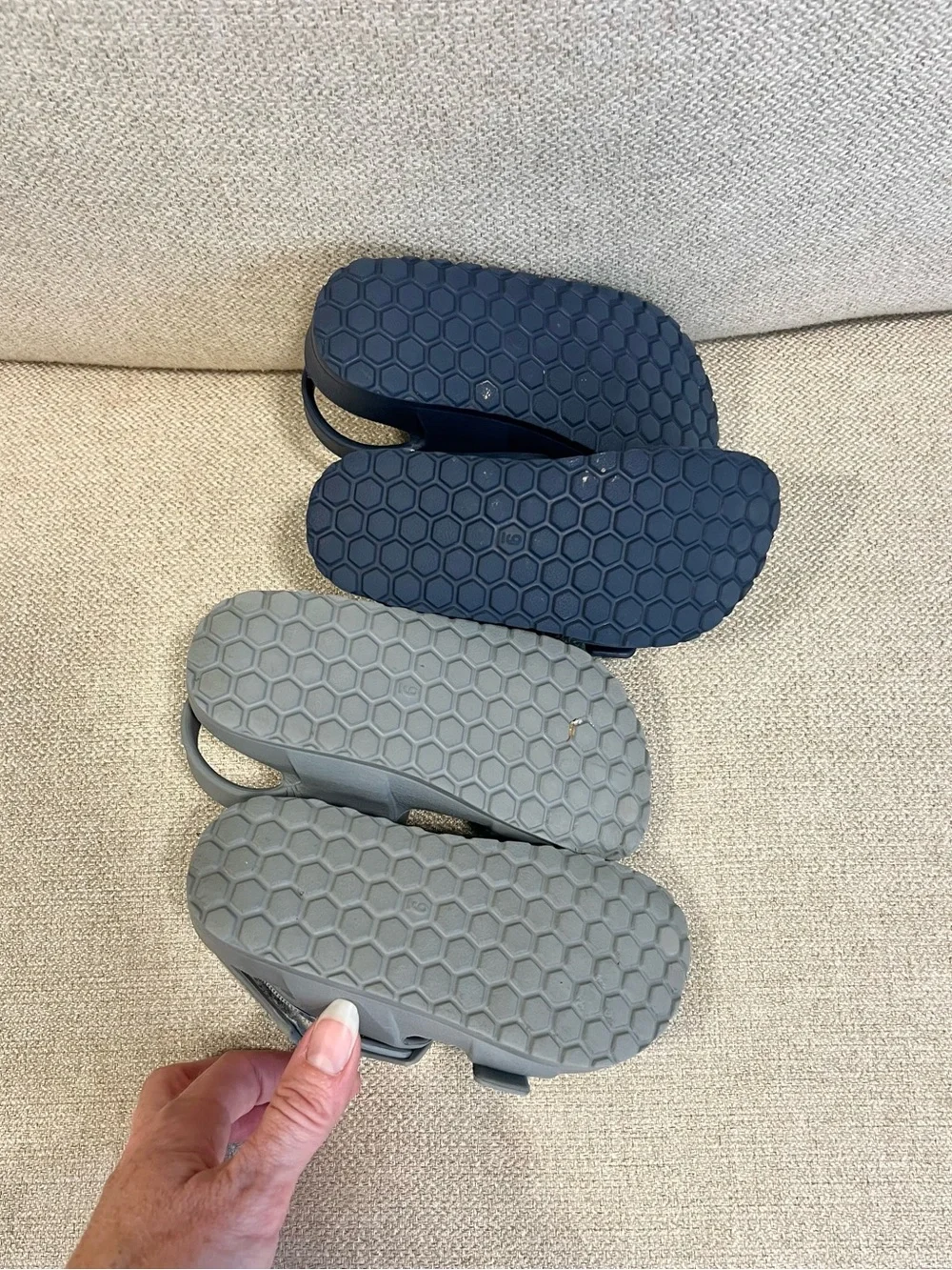 Cat & Jack EVA Footbed Sandals Lot Toddler Size 9 | Gray & Navy | Water-Friendly